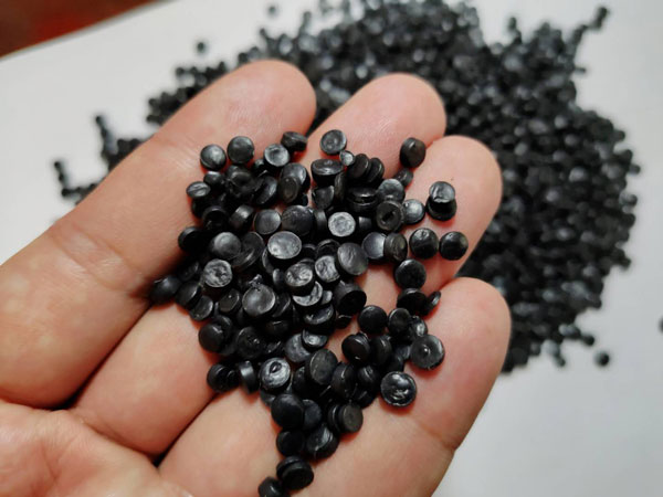 台州黑色HDPE再生管道颗粒料
